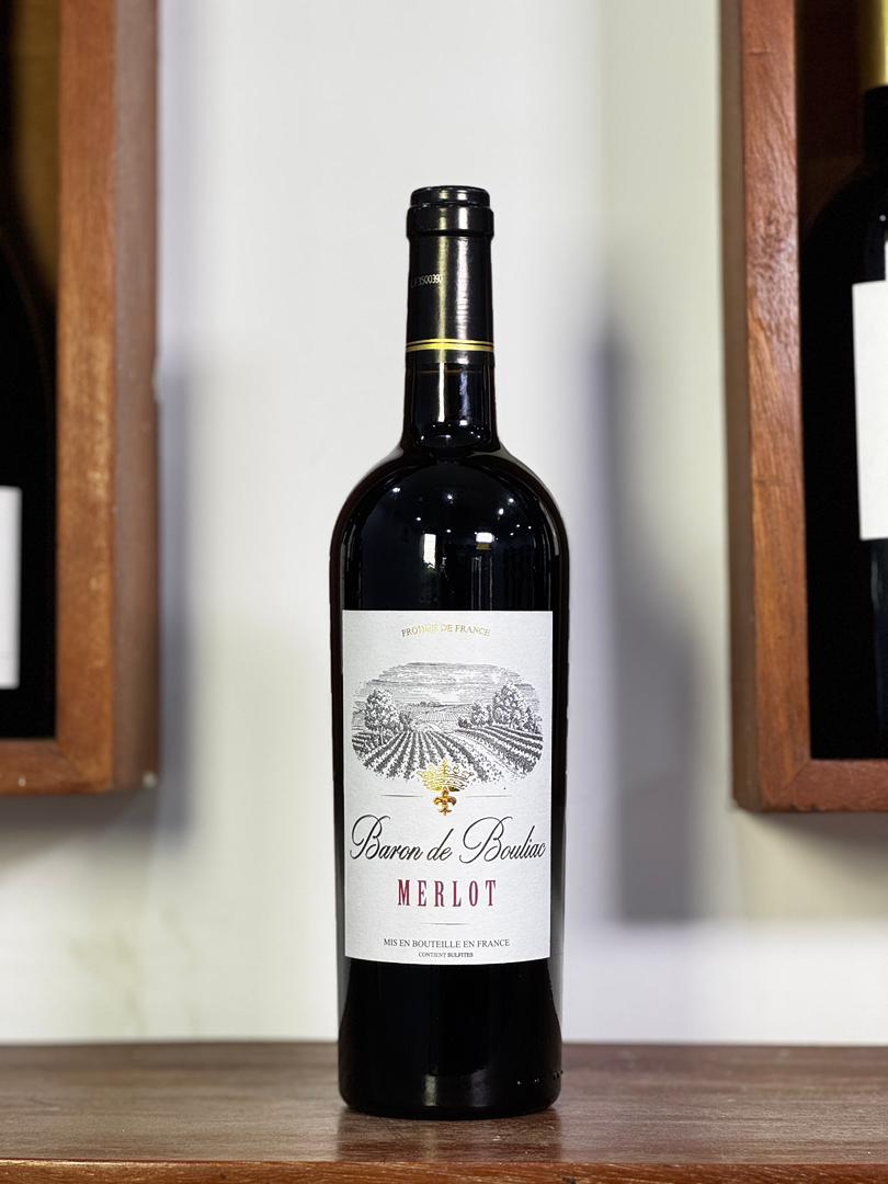VIN ROUGE MERLOT BARON DE BOULIAC